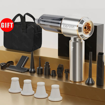 CENRR Mini Car Vacuum – Cordless, Powerful, Portable Cleaning Machine