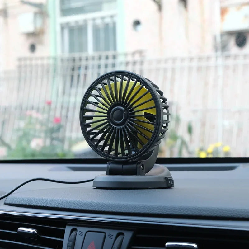 CoolRider Car Fan Powerful 360° Breeze