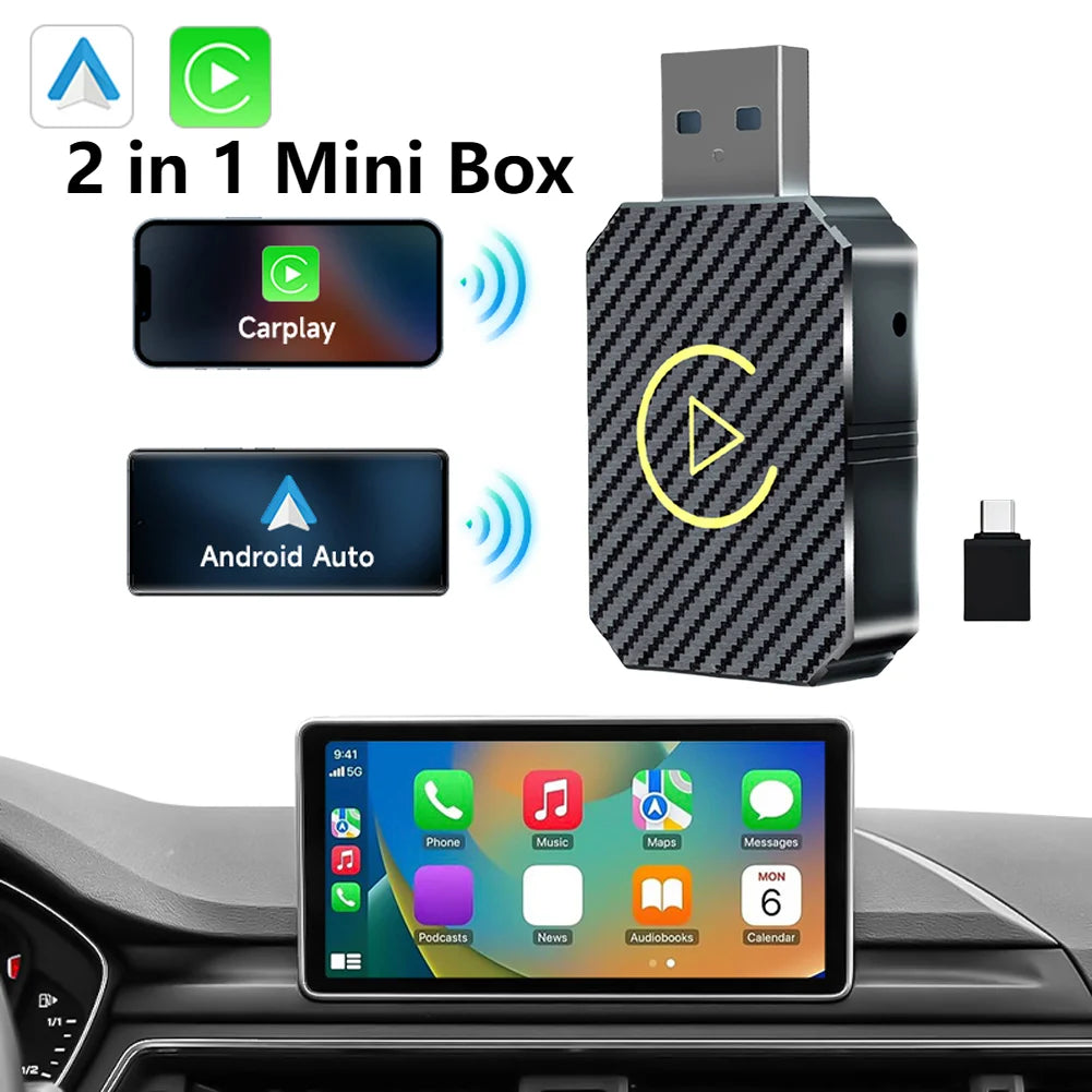2 in 1 Wireless CarPlay Adaptor