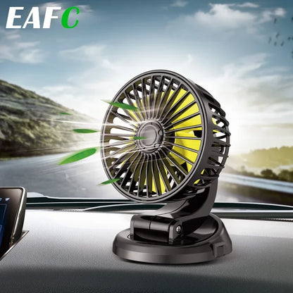 CoolRider Car Fan Powerful 360° Breeze